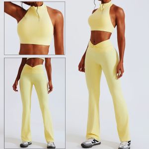 Đám mây Ẩn màu vàng Bộ đồ tập yoga Bộ đồ tập thể dục cho phụ nữ Bộ đồ thể thao Bộ đồ thể thao Áo ngực Quần trên cùng XL Tập luyện Pilates Trang phục Chạy bộ Quần áo2026