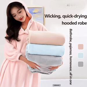 Vivirich Female Adult Thickened Warm Bathrobe