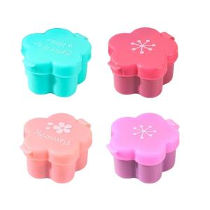 Travel Containers for ToiletriesRubber Cream JarsLeak Proof Plastic Container Jars with Lids Storage Face Creams