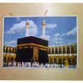 Walldecor Hiasan Dinding foto gambar poster Kaligrafi Mekah Ka'bah Kakbah kabah Madinah Nabawi uk 30x40 cm. 