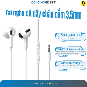 Tai nghe Baseus Encok 3.5mm lateral in-ear Wired Earphone H17