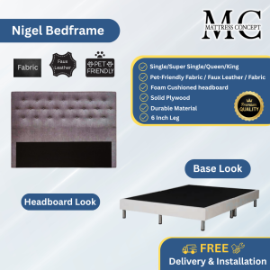 Mattress Concept Nigel Divan Bedframe Pet Friendly Fabric/Faux Leather/Fabric All Size Available