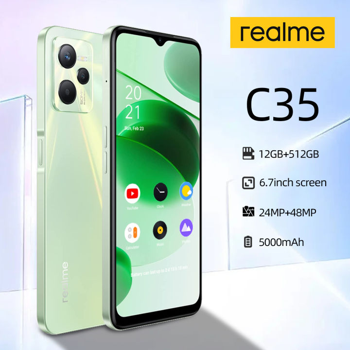 Realme C35 Cellphone 2024 Original Mobiles SmartPhone Gaming Phone ...