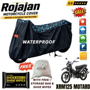 XRM125 Motard Camouflage Rojajan Motorcycle Cover Waterproof Sunproof Indoor Outdoor with Bag + Shoe Wipes & Sticker