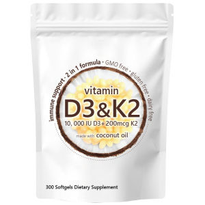 Direct sales of Vitamin D+K 00 Softgels Dietary Supplement Vitamin D K Supplement Softgel Halal Gelatin