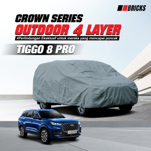 4 Layer Cover TIGGO 8 PRO Sarung Mobil Super Outdoor Anti UV & Waterproof BRICKS