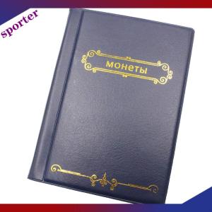 Sporter 120 túi Album cho tiền xu Bộ sưu tập Cuốn sách trang trí nhà Album đồng xu Album chủ sở hữu bộ sưu tập Cuốn sách sổ lưu niệm hàng tăng gấp đôi Nga