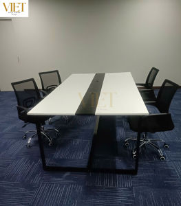 Bàn Họp Bàn Văn Phòng Tiện Lợi Hiện Đại Chân sặt mặt MDF chống trầy