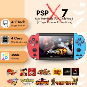 🎉8.8 BIG PROMOTION🎉 PSP X70 /X7/X12 Retro Gaming Game Console Handheld Game Console PSP Game Player Built-in Games Classical Arcade Games