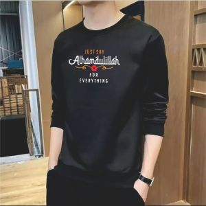 Sale Sweater Keren Kaos Pria Distro Alhamdulillah Sweatshirt Elegen Crewneck Trendy Sweter Kekinian