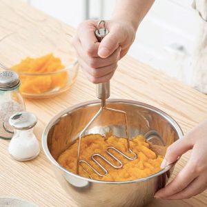 Multipurpose Stainless Steel Potato Food Masher | SG Seller | Fast Delivery | Mashed Potato | Banana Bread | Pumpkin Puree | Tapioca | Sweet Potatoes | Vegetables | Fruits | Yam | Tomato Crasher