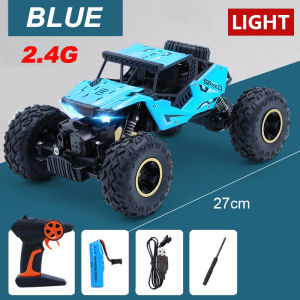 Mainan Mobil Remote Control Besar 4WD 1:16 RC Mobil Offroad Bahan Alloy 24GHZ Lampu Bisa ON OFF