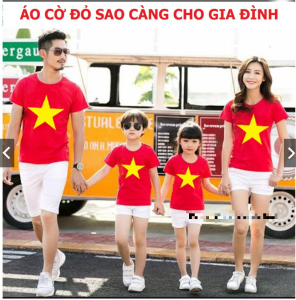 sét bộ SAO VÀNG QUẦN TRẮNG trẻ em bộ quần áo sao vàng bé trai- bé gái bộ sao vàng gia đình đủ size