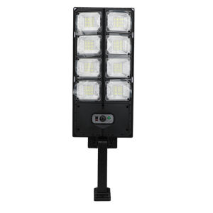 LED Solar Street Light with Motion Sensor Remote Control for Garden and Driveway 50W 6000K Cool White IP65 Waterproof
