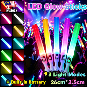 🎉🇲🇾24H SHIP🎉LED Light Up Stick 3 Modes Flashing Glow Stick Concert Party Festival Event Supplies