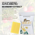 MOMODO Momo Bright Soap for Brightening Anti Aging and Moisturizing with Alpha Arbutin Niacinamide. 