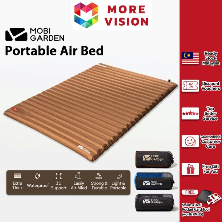 Mobi Garden Camping Portable Air Mattress Bed Inflatable Single
