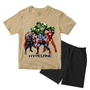 Baju Kaos Setelan Anak Laki Laki Karakter Marvel Keren Usia 1 - 10 Tahun - Hypelane Kids - DTF