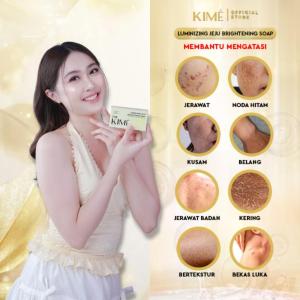 SABUN KIME ASLI ORI SUDAH BPOM LUMINIZING JEJU KOREA PEMJUTIH WAJAH ECER