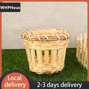 [COD] WHPHous Ship within 24 hours 2Pcs Lamp Shade Light Cover Shades Chandelier Drum Woven Cage Bulbceiling Rattan Pendanttable Wicker Lamps Cottage Country