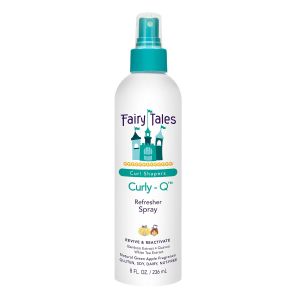 Fairy Tales Curly-Q Curl Refresher for Kids - Lightweight Spray to Define Curls Add Bounce and Reduce Frizz - 8oz