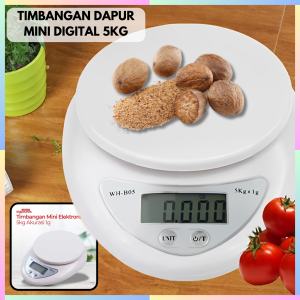 FAST DELIVERY Taffware Digipounds Timbangan Dapur Mini Digital Scale 5kg Akurat 1g