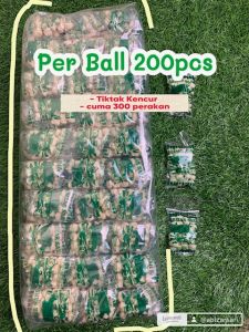 HARGA PABRIK ! Termurah Camilan Tiktak Cikur Pilus Kencur  Perball 200pcs rasa original Makanan ringan snack