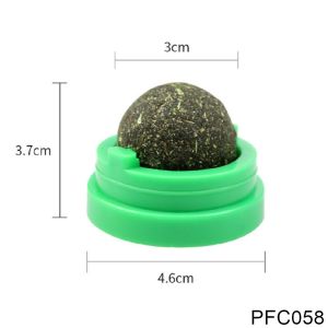 Upgrade Catnip Ball Cat Toy Rotating Cat Mint Ball Increase appetite Self-adhesive Catnip for Cat