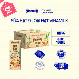 Combo 2 Thùng Sữa 9 loại hạt Vinamilk 180ml 24 hộp/thùng