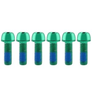 LINSBAYWU Titanium-plated Bicycle Handlebar Screws Stainless Steel M6 Bike Handle in Bolts Bike Stem Bolts Fix Bolt Bicycle Disc Brake Caliper Bolt Bike Handlebar