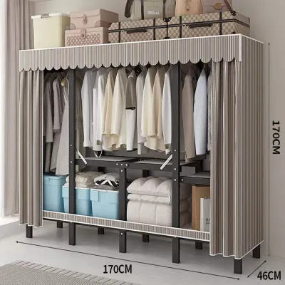 【SG】Home Folding Wardrobe Dustproof Simple Fabric Closet Portable Wardrobe Bedroom Armoire