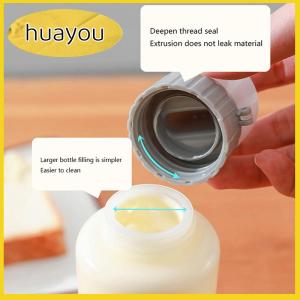 huayou 1Pc 350 175ml 5 Hole Condiment Squeeze Bottles Ketchup Mustard Squeeze Bottle