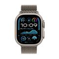 Apple Watch Ultra 2 with Natural Titanium Case (49mm). 