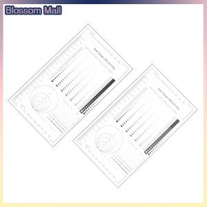 [Blossom] 1 2pcs Spot Gauge Comparison Card Ruler Point Dot Line Gauge Scratched Area Circle Ellipse Diameter Width Thickness Micrometer