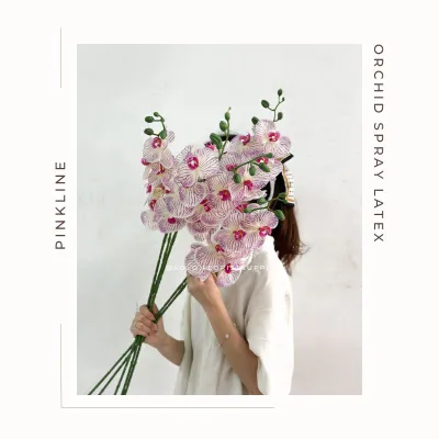 ORCHID PREMIUM LATEX ARTIFICIAL ANGGREK ONCIDIUM DEKORASI RUMAH WEDDING BUNGA BUATAN HIASAN