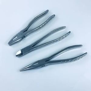 1 cái Kìm cắt dây Kirschner mũi phẳng với hàm răng cưa kìm xương dụng cụ chỉnh hình cho thú cưng 3 loại tùy chọn