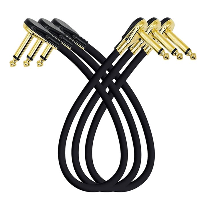 Guitar Patch Cable Effect Pedal Patch Cords 1/4-Inch Right Angle Low ...