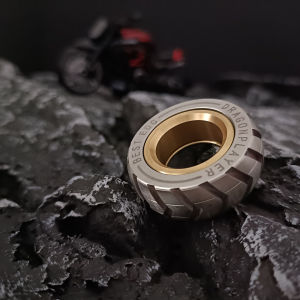 EDC Fidget Ring Fidget Slider Metal Fidget Toys Stress Relief for ADHD Casual Fidget Rings Haptic Coin Blocks