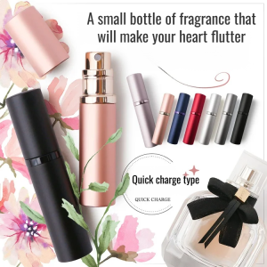 Mini High-grade Perfume Bottle Portable Refillable Perfume Refill Bottle Travel Cosmetic Container Sample Spray Bottle