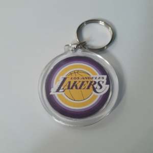 Keychains in NBA Design Round Acrylic Type in 6 Variants