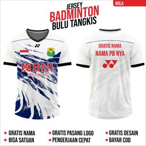 KAOS JERSEY bADMINTON BULU TANGKIS FREE COSTUME GRATIS NAMA NO LOGO TEAM DAN NAMA TEAM (NEW-04)