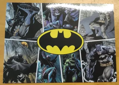 Malaysia 2019 Comic Superhero Batman 80 Years Stamp - Empty Post Card Postcard Poskad - light toned