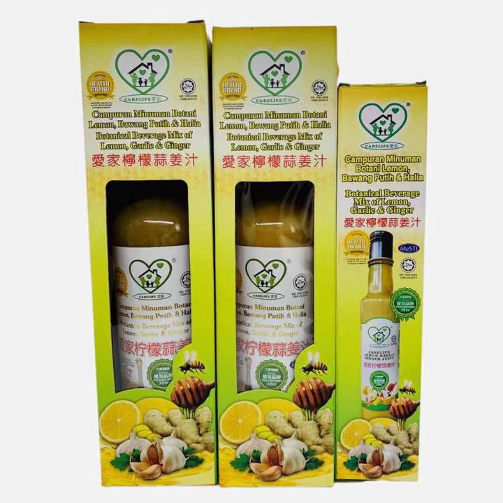 [HALAL] Carelife Lemon Garlic Ginger Juice 爱家柠檬蒜姜汁Expiry date Aug