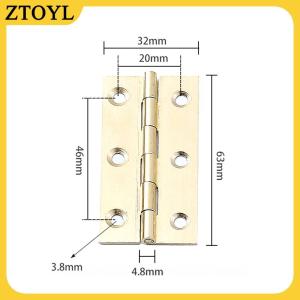 ZTOYL Bản lề thu nhỏ bằng đồng nguyên chất bản lề đồng thau bản lề nhỏ bằng đồng