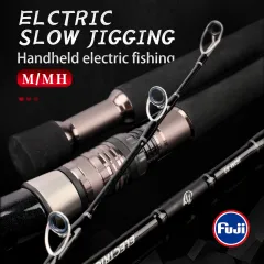 MID-Deep Sea Boat Fishing Rods Solid Fiber Glass Tip Spinning & Casting Rods