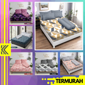 SPREI LADY ROSE TERBARU - SPREI 160x200 180X200 SPREI NO 1 2 SPREI KATUN SEPRAI SPREI MURAH SARUNG BANTAL GULING KASUR HOMEDECOR SPREI SHABBY SPREI TERLARIS TERMURAH