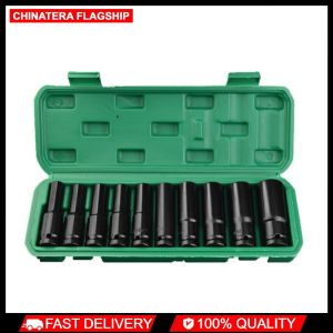 High Quality 1/2 Inch Electric Wrench Socket Set Extended Impact Sockets for Power Tools and Construction Hex Impact Set