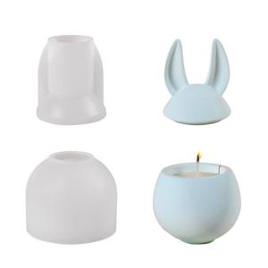 Multifuntional Storage Box Molds Rabbit Shape Pen Holder Moulds Perfect for Creating Pen Holder and Storage Tins