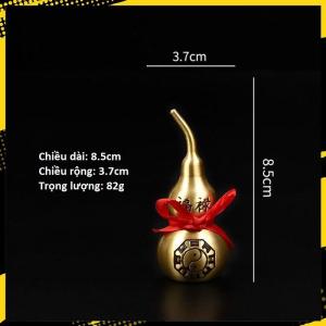 Hồ Lô Thỏi Vàng Bằng Đồng - Tượng Trưng Cho Sự Bình An Và Giàu Sức Khỏe (Lựa Chọn Mẫu và Kích Thước) - E10