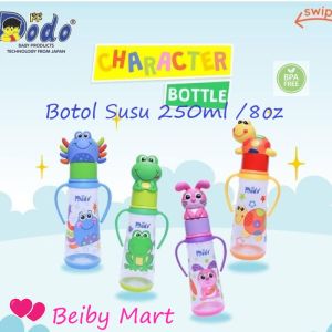 BOTOL SUSU Anak CHARACTER DODO 250ML BPA FREE